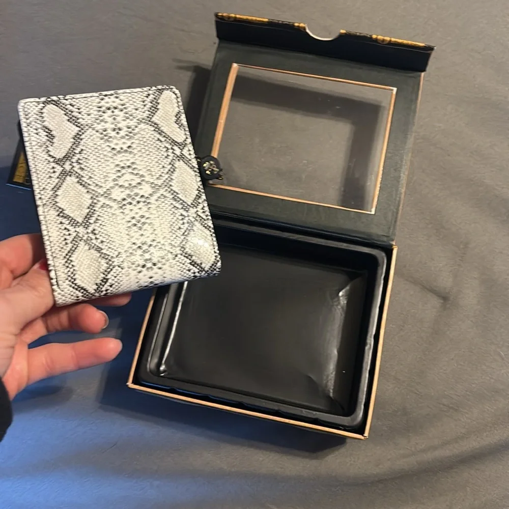 NWT Focused Space Snakeskin Wallet